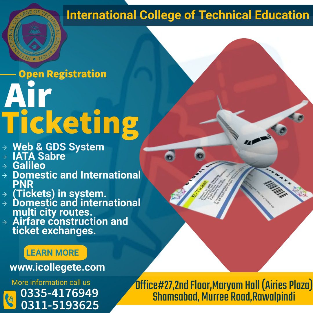 Professional IATA Air Ticketing course in Dina Punjab