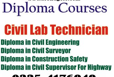 One Year Diploma In Civil Lab Technician Course In Kohat Mingora