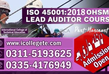 ISO (OHSAS) 45001 Health and safety Management course in Jauharabad Punjab